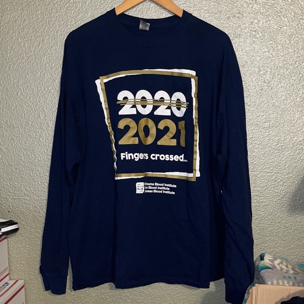 Navy Long Sleeve Graphic Tee